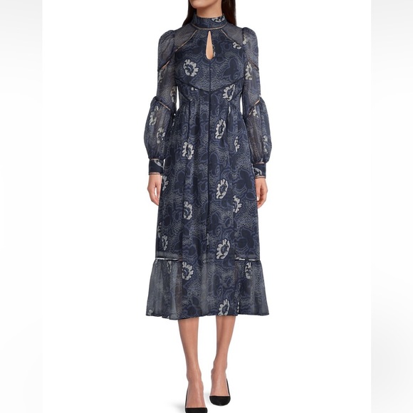 NWT Ted Baker
Deluna Floral Keyhole Midi-Dress - Picture 1 of 16
